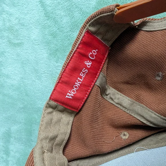 Wookless & Co. Antelope Corduroy Hat Rust Brown Snapback - Picture 3 of 6